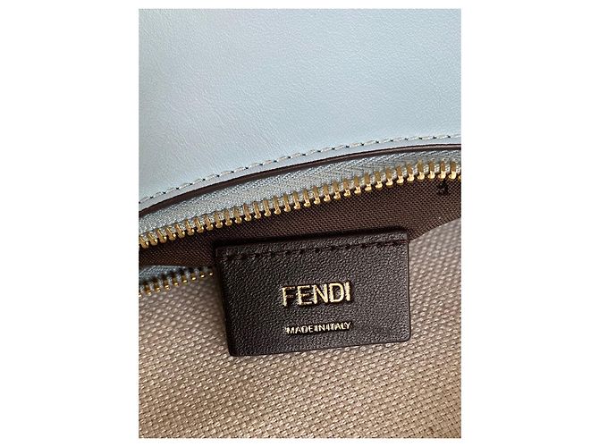 Borsa hobo Fendigraphy Fendi in pelle celeste Blu chiaro - vista 15