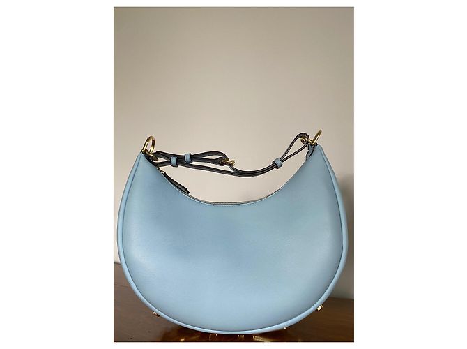 Borsa hobo Fendigraphy Fendi in pelle celeste Blu chiaro - vista 2