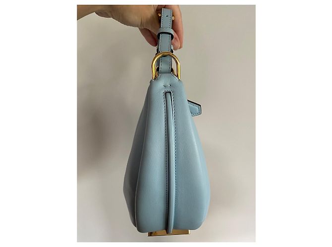 Borsa hobo Fendigraphy Fendi in pelle celeste Blu chiaro - vista 5