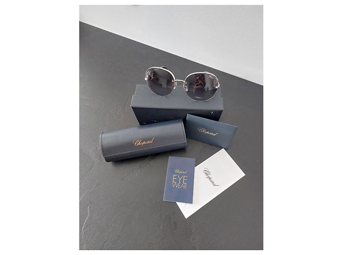 Autre Marque Occhiali da sole Chopard Montatura argento nera e verde Silver hardware - vista 4