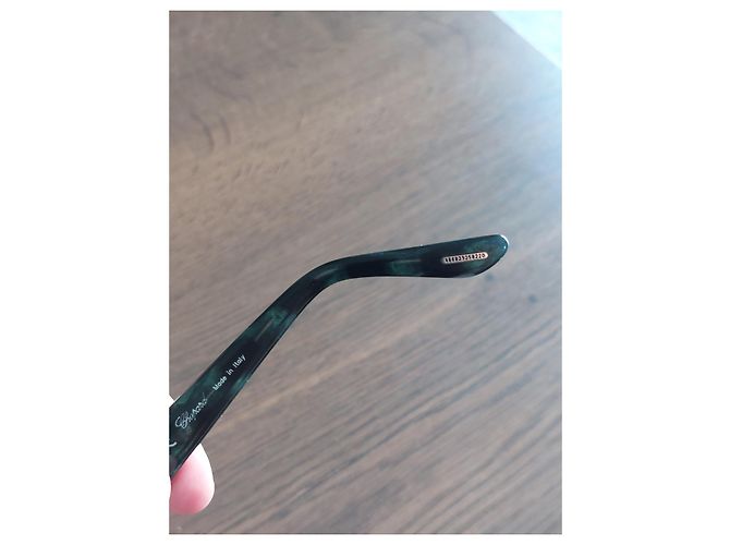 Autre Marque Occhiali da sole Chopard Montatura argento nera e verde Silver hardware - vista 6