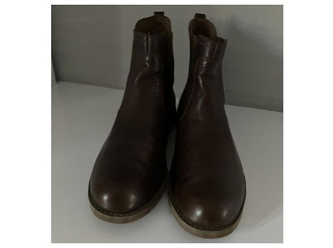 Stivaletti Timberland in pelle marrone - vista 2