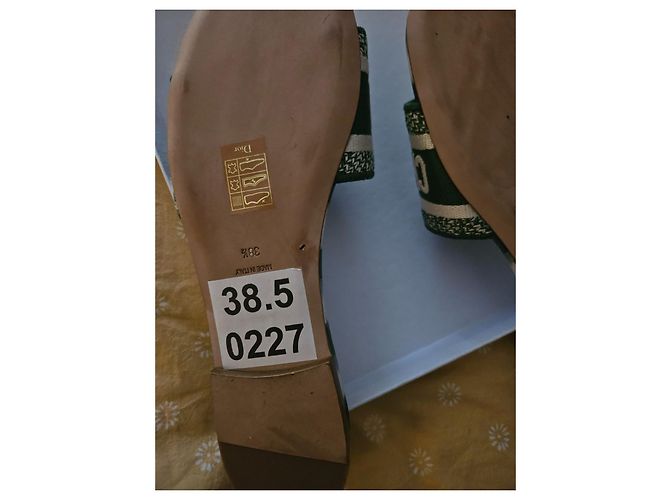 Mule Dior DWAY Florilegio verde cotone - vista 5