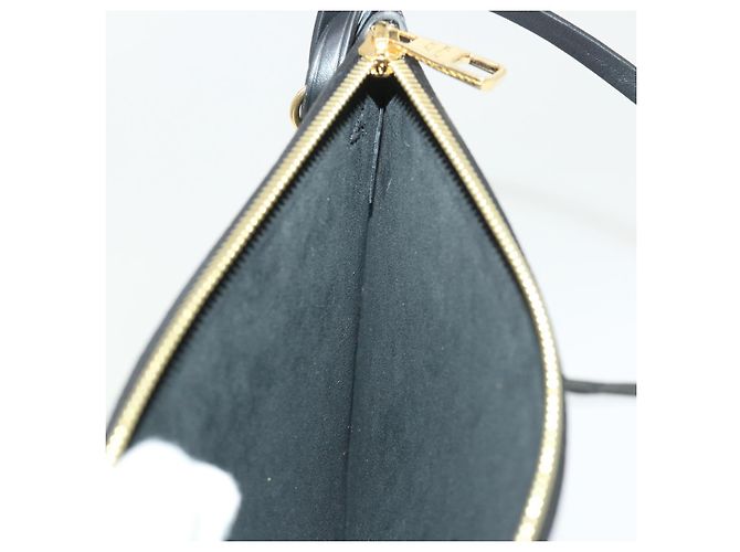 LOUIS VUITTON Monogram Empreinte Neverfull MM M46040 Pochette Noir LV Auth 46795 - vue 17