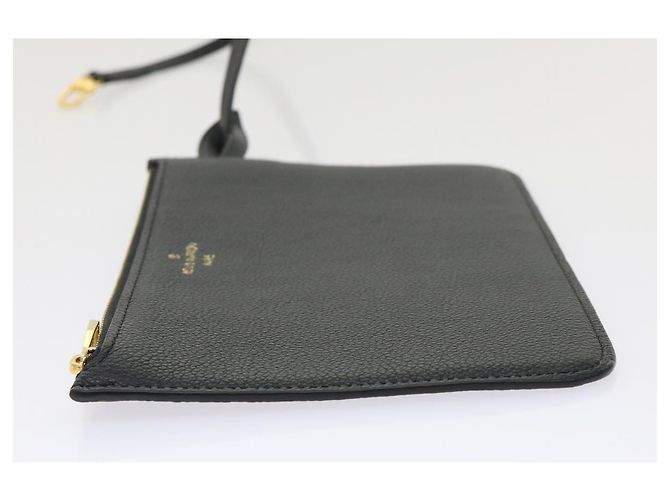 LOUIS VUITTON Monogram Empreinte Neverfull MM M46040 Pochette Noir LV Auth 46795 - vue 3