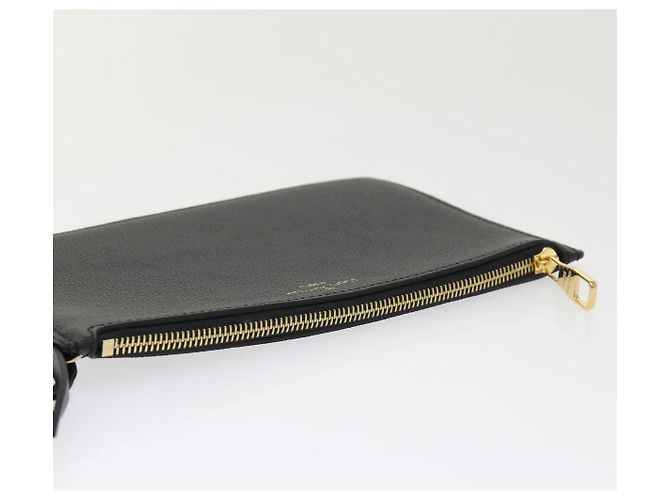 LOUIS VUITTON Monogram Empreinte Neverfull MM M46040 Pochette Noir LV Auth 46795 - vue 6
