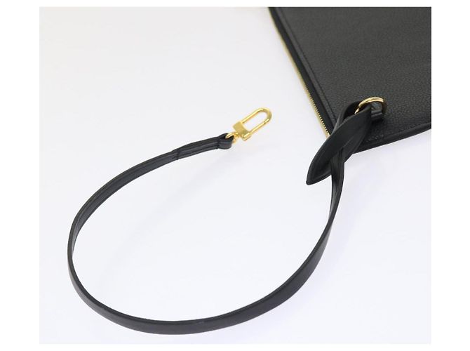 LOUIS VUITTON Monogram Empreinte Neverfull MM M46040 Pochette Noir LV Auth 46795 - vue 8