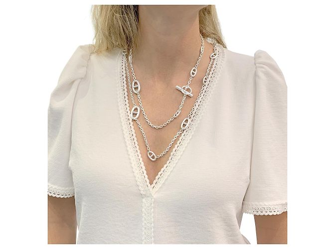 Chaîne d'ancre Collana lunga Hermès,"Farandolo", soldi. - vista 5