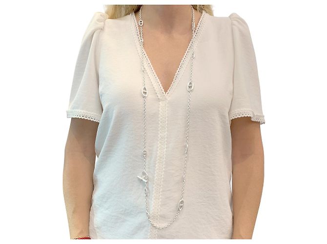 Chaîne d'ancre Collana lunga Hermès,"Farandolo", soldi. - vista 6