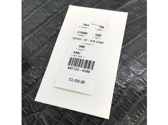 Nancy Gonzalez Borsa a mano con manico superiore foderata in pelle di coccodrillo grigio scuro - vista 9