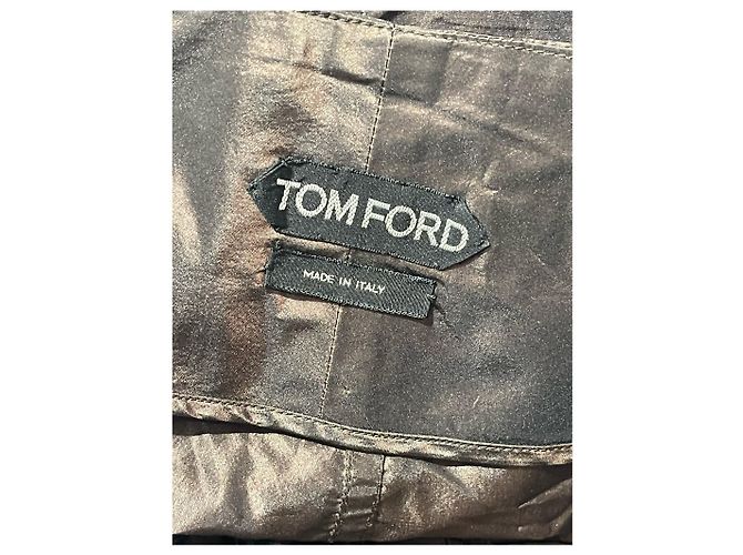 Gonne TOM FORD T.IT 38 Seta Marrone - vista 6