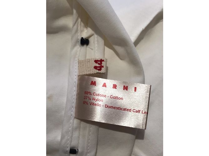MARNI Chaquetas T.International L Algodón Blanco - vista 7