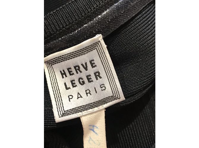 HERVE LEGER Kleider T.International S Viskose Schwarz - Ansicht 5