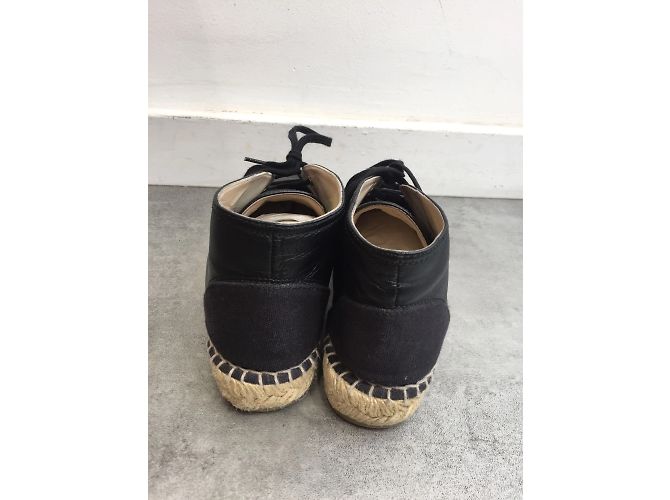 Espadrillas CHANEL T.EU 37 Pelle Nero - vista 4
