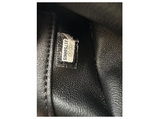 Trendy CC Chanel Trendige kleine CC-Handtasche mit Tragegriff oben Schwarz - Ansicht 15