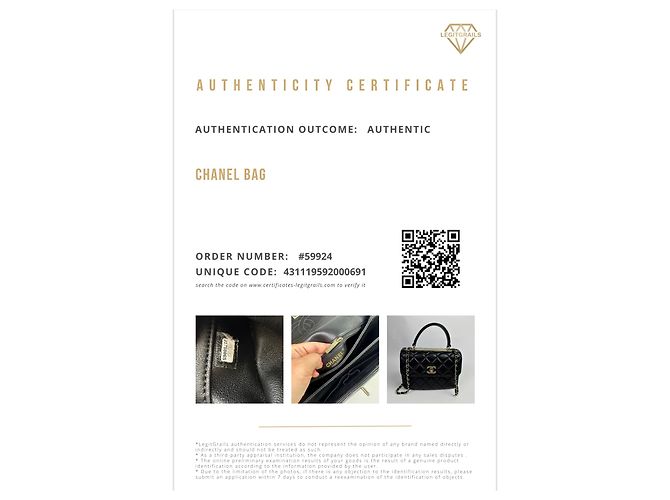 Trendy CC Chanel Trendige kleine CC-Handtasche mit Tragegriff oben Schwarz - Ansicht 16