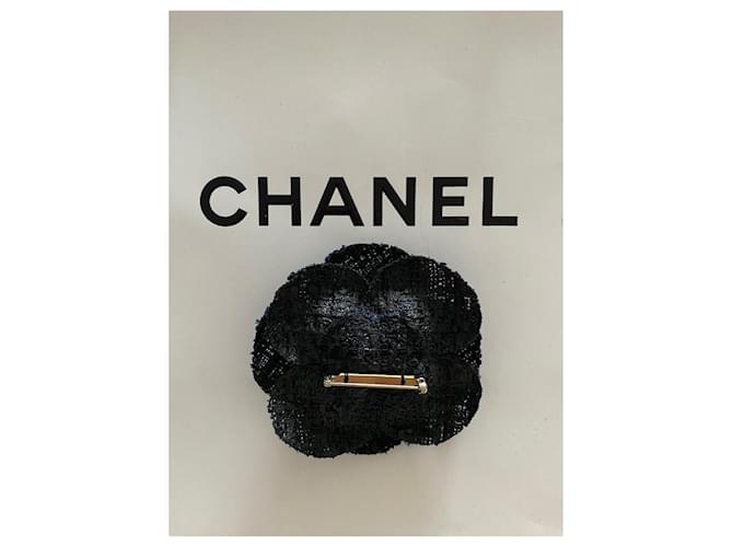 Cambon Chanel Kamelienbrosche Marineblau - Ansicht 2