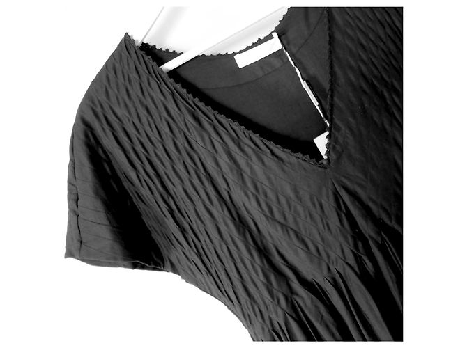 Autre Marque Merlette Zeeland Vestido de algodón negro - vista 4