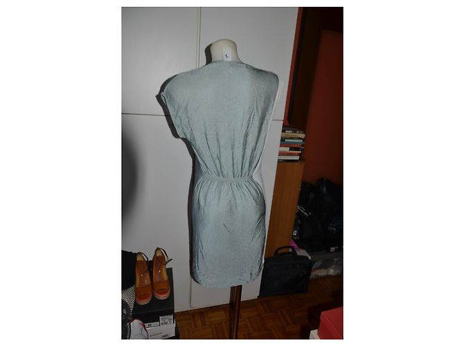 Costume National Midikleid schwarz weiß türkis - Ansicht 2