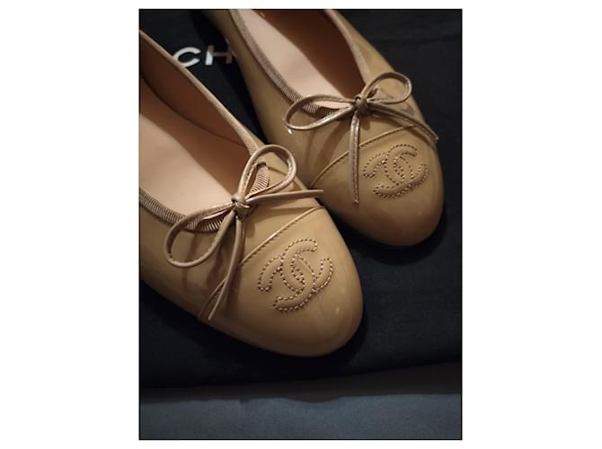 Chanel bailarines Beige - vista 2