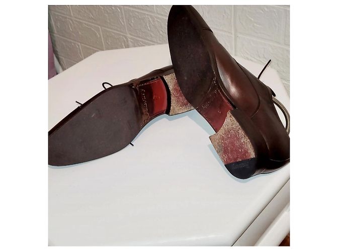 Finsbury Scarpe Oxford Cap Toe in Pelle Marrone Chiaro - vista 6