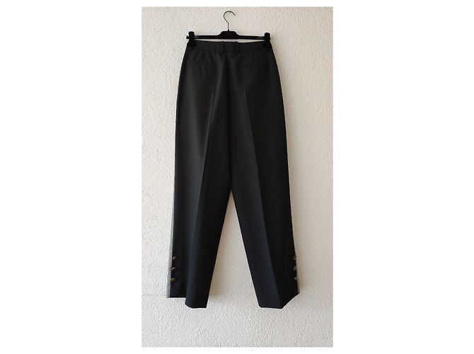 Givenchy Wollhose schwarz weiß Mehrfarben - Ansicht 4