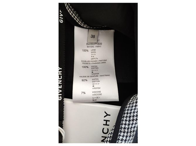 Givenchy Wollhose schwarz weiß Mehrfarben - Ansicht 5