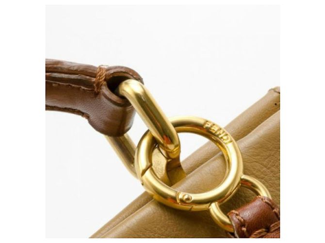 FENDI GROSSER LEDER-PEEKABOO Beige - Ansicht 6
