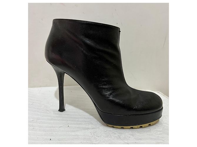 Yves Saint Laurent YSL botines Trip Too Negro - vista 2