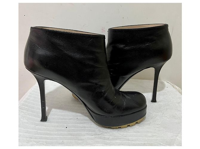 Yves Saint Laurent YSL botines Trip Too Negro - vista 5