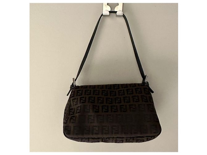 Borsa a tracolla Fendi Mamma Baguette mini Multicolore - vista 12