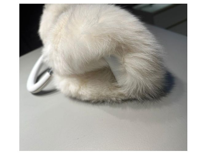 Bolsa DIOR de pele de raposa e couro NOVIDADE Branco - vista 13