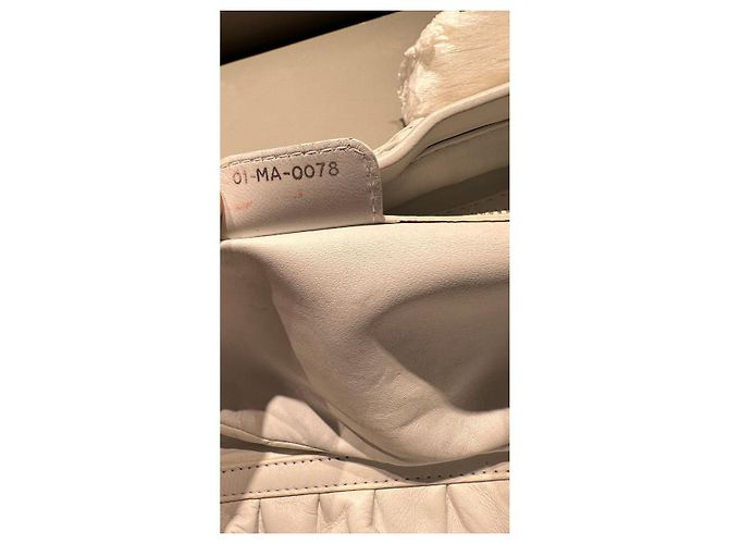 Bolsa DIOR de pele de raposa e couro NOVIDADE Branco - vista 9