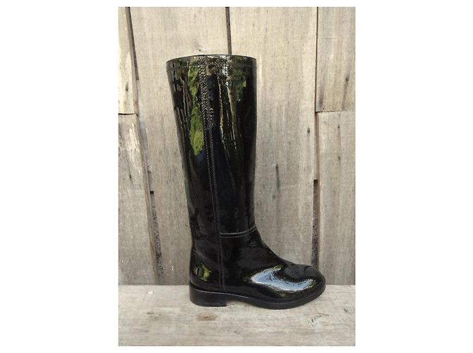 Botas Pollini p charol 37 Nueva condición Negro - vista 2