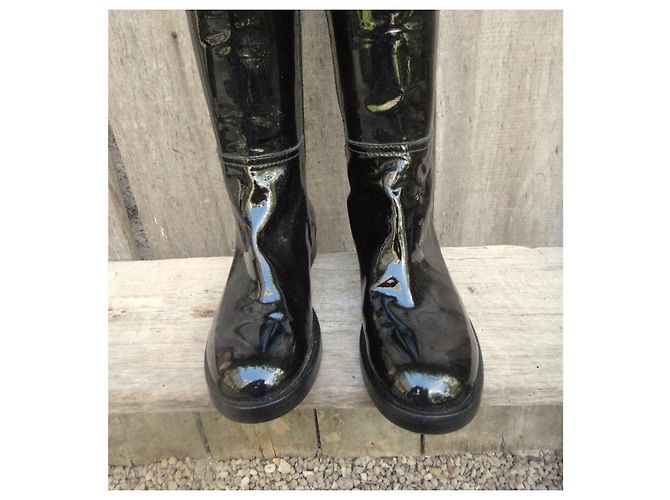 Botas Pollini p charol 37 Nueva condición Negro - vista 4