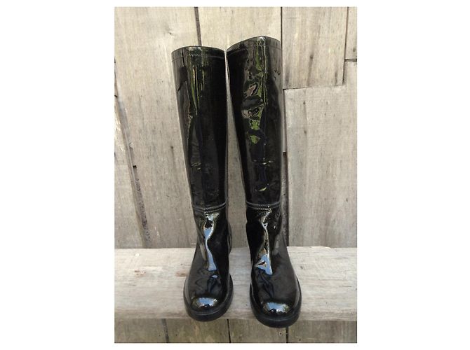 Botas Pollini p charol 37 Nueva condición Negro - vista 8