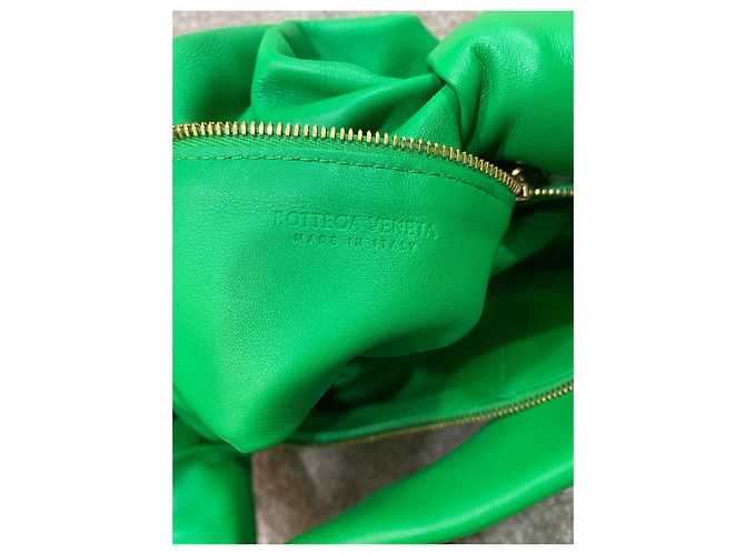 Borsa a mano Bottega Veneta Double Knot in pelle verde - vista 2