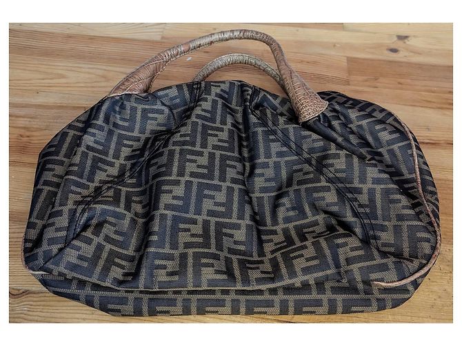 Borsa Fendi Spy Monogramma FF Marrone - vista 11