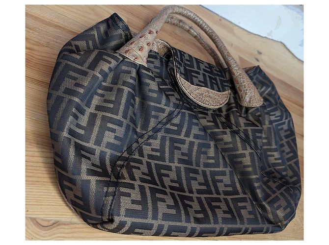 Borsa Fendi Spy Monogramma FF Marrone - vista 3