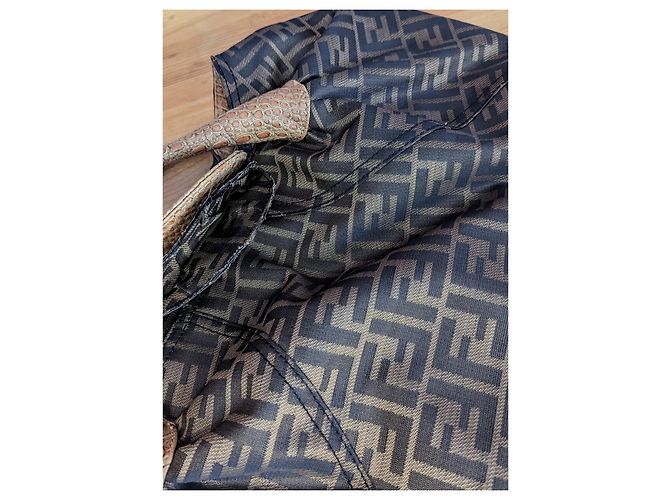 Borsa Fendi Spy Monogramma FF Marrone - vista 4