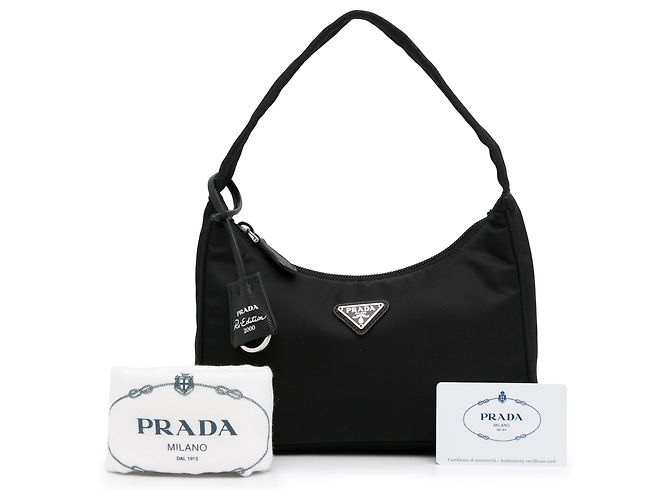 Riedizione Prada Tessuto Nero 2000 bastone - vista 13