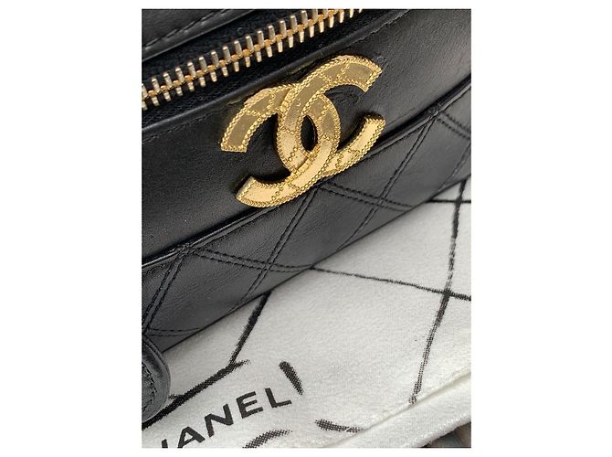 Chanel Estojo Vanity em couro preto - vista 7