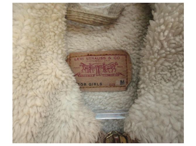 Levi's Sherpa-Jacke „für Mädchen“ Größe M Beige - Ansicht 2