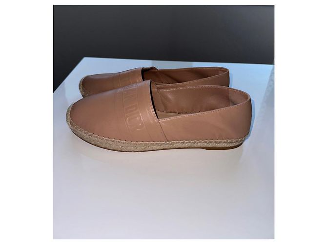 Espadrillas Christian Dior Granville in pelle rosa - vista 3