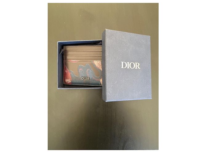 Christian Dior Wallets Small accessories Brown Blue - view 6