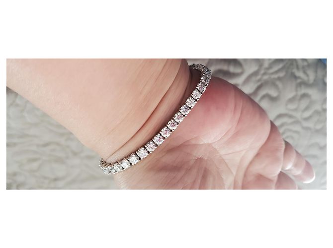 Autre Marque Bracciale tennis con diamanti Bianco - vista 7