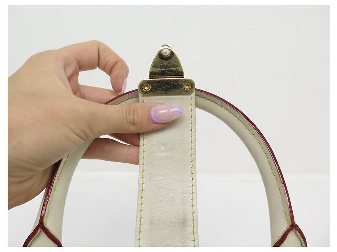 Ingenieux LOUIS VUITTON L INGENIOUS LEDER HANDTASCHE SUHALI ECRU LEDER Roh - Ansicht 5