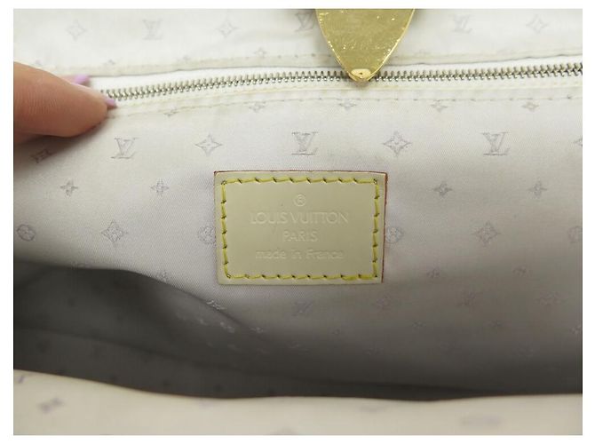 Ingenieux LOUIS VUITTON L INGENIOUS LEDER HANDTASCHE SUHALI ECRU LEDER Roh - Ansicht 7
