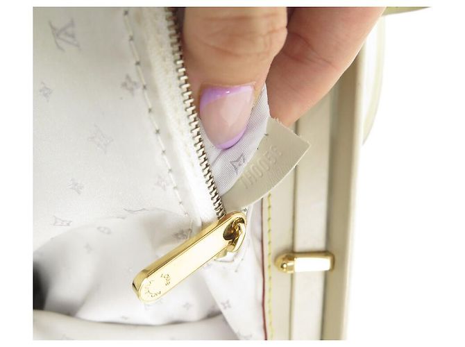 Ingenieux LOUIS VUITTON L INGENIOUS LEDER HANDTASCHE SUHALI ECRU LEDER Roh - Ansicht 8