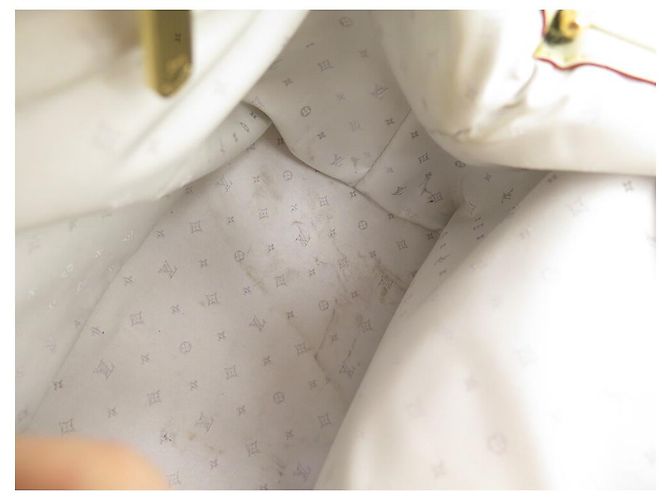 Ingenieux LOUIS VUITTON L INGENIOUS LEDER HANDTASCHE SUHALI ECRU LEDER Roh - Ansicht 9